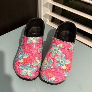 Colorful Floral Clogs